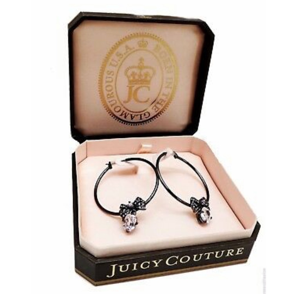 Juicy Couture Bow Hoop Earrings